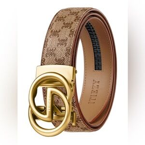 ITIEZY Mens Leather Click Belt